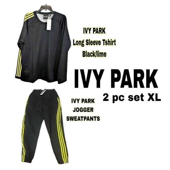 IVY PARK Pants - Sold NWT 2pc SET IVY Park adidas RARE Long Sleeve tshirt & Joggers Unisex